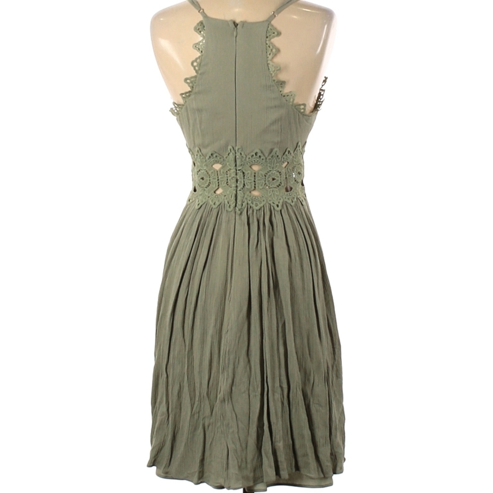 ❤ Lulu's Crochet Green Dress - Picture 2 of 2